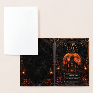 Invitation modifiable de gala d'Halloween Gothiq