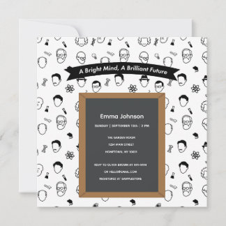 Invitation modifiable pour Un esprit brillant, un 
