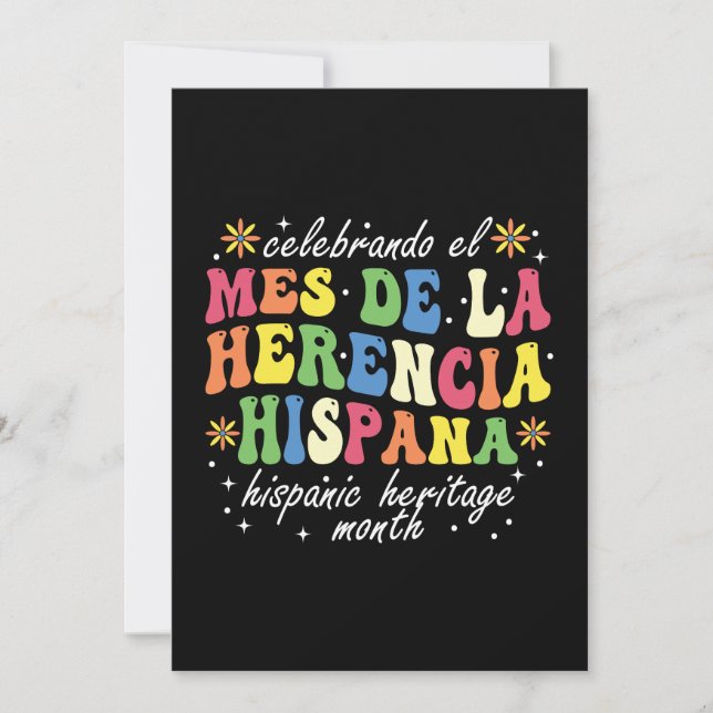 Invitation Mois du patrimoine hispanique Mes De La Herencia H (Devant)
