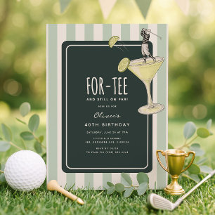 Invitation Mojito Golf Thème 40e Anniversaire