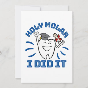 Invitation Molaire Sainte J'ai Réussi Diplômée de l'Hygiène D