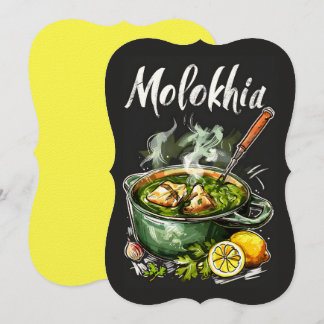 Invitation Molokhia Healthy Food cherchée dans la langue arab
