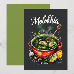 Invitation Molokhia Traditionnelle Cuisine du Moyen-Orient Ca