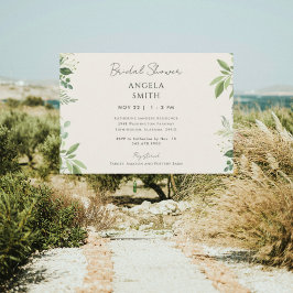 Invitation Moments élégants Foliage Cream Fête des mariées II