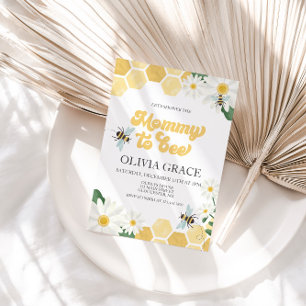 Invitation Mommy to Bee Baby shower bourdon