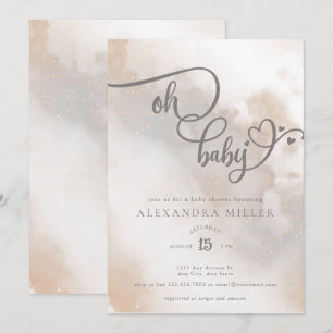 Invitation Mon bébé   Baby shower non sexiste