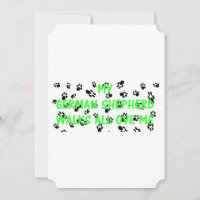 Mon berger allemand me marche dessus