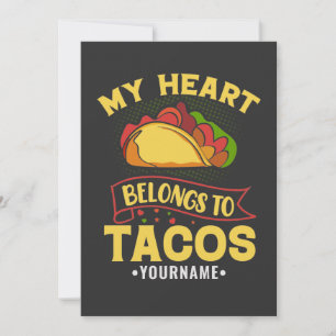 Invitation Mon Coeur Appartient Aux Tacos