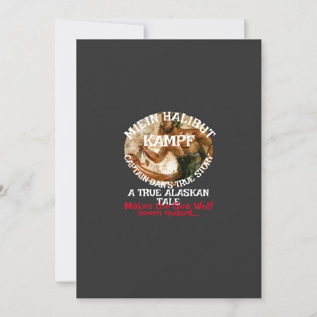 Invitation Mon combat halibut une véritable histoire de l'Ala (Devant)