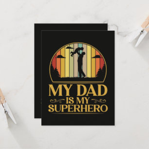 Invitation Mon père est mon super héros