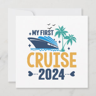 Invitation Mon premier voyage en mer 2024