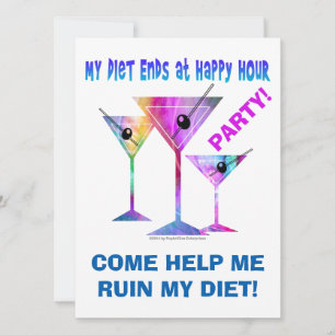 Invitation Mon régime se termine à Happy Hour !