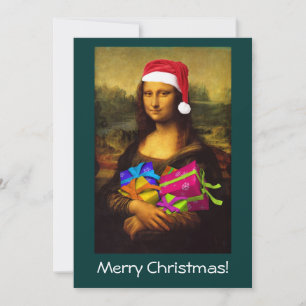Invitation Mona Lisa Santa Claus