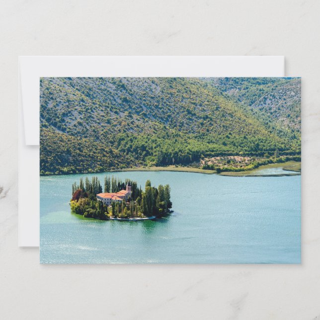 Invitation Monastère de Visovac à Krka NP - Croatie (Devant)