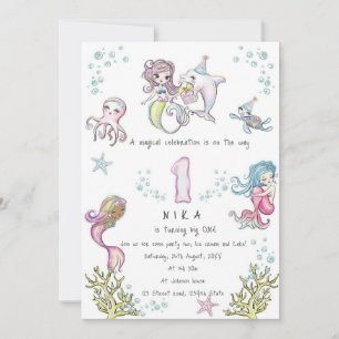 Invitation Monde marin magique