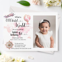 Monde merveilleux voyage rose 1er anniversaire pho