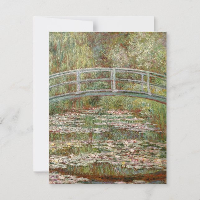 Invitation Monet's "Bridge Over a Pond of Water Lilies" 1899 (Devant)