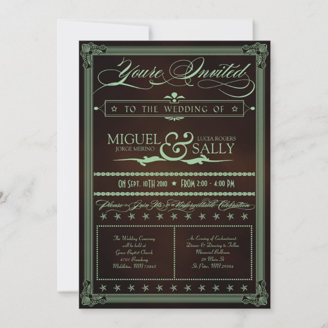 Invitation Monnaie et do-it-yourself chocolat (Devant)