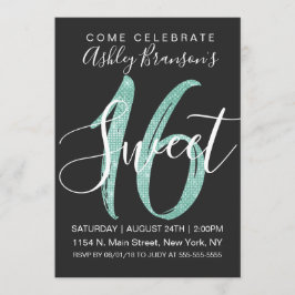 Invitation Monnaie Faux Noire Faux Mint Parties scintillant T