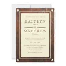 Monogramme cardiaque Mariage rustique en noix fonc