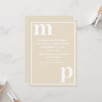 Monogramme Champagne Champagne Mariage beige tenda