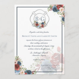 Invitation Monogramme de chasse aux incendies de la Bourgogne