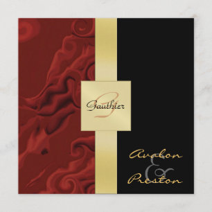 Invitation Monogramme de l'Faire-part de mariage officiel de