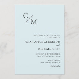 Invitation Monogramme élégant