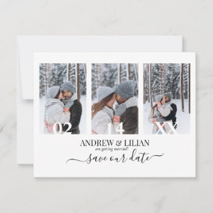 Invitation Monogramme Moderne de Collage de Photos pour Faire