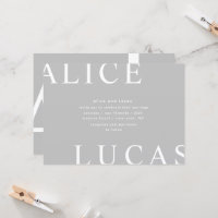 Monogrammes de disposition ultra moderne Mariage g