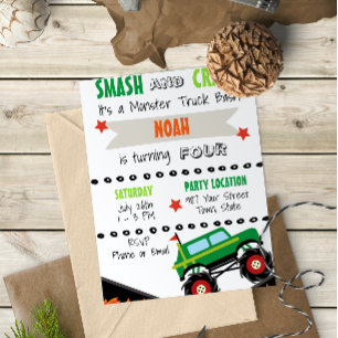Invitation Monster Truck