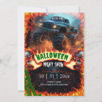 Monster truck Spectacle nocturne d'Halloween