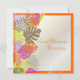 Invitation Monstère Pix-Dezines, Foliage Tropical+Fils