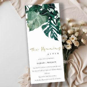 Invitation Monstère Tropicale Volage Vert Le Matin Après