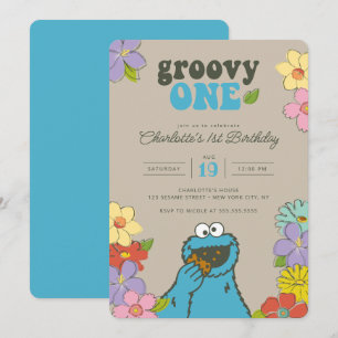 Invitation Monstre Cookies de la rue Sesame   Super un annive