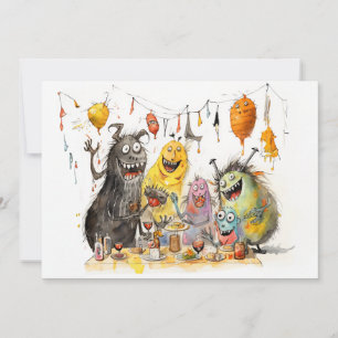 Invitation Monstre ! Fête d'Halloween