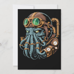 Invitation monstre Steampunk Cthulhu