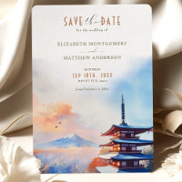 Mont Fuji Japon Chuerito Pagode Sauvez la date