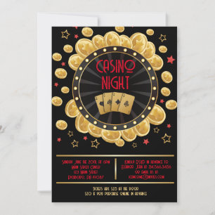 Invitation MONTE CARLO CASINO NIGHT Fund Raisonnement de l'in