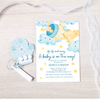 Montez et partez de l'avion Jaune Baby Boy Douche