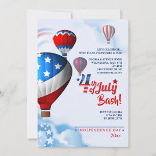 Invitation Montgolfières de la Fête de l'Indépenda