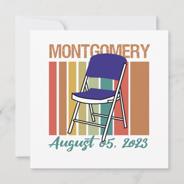 Invitation Montgomery Brawl Folding Chair 5 août 2023 (Devant)