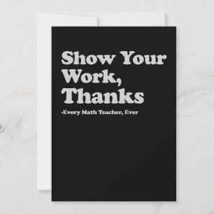 Invitation Montrez Votre Travail Merci À Chaque Professeur De