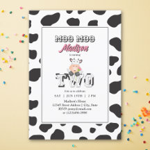 Moo Moo Je suis deux vaches Print Farm Girl 2e ann