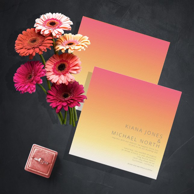 Invitation Mood Gradient Mariage Hot Summer ID741 (Créateur téléchargé)