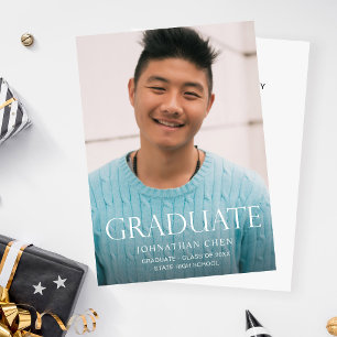 Invitation Mood Photo Graduation Party Vertical