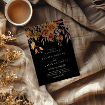 Moody Automne Élégant Mariage Floral