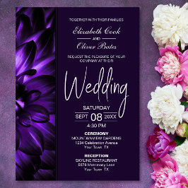 Invitation Moody Purple FlorMariage
