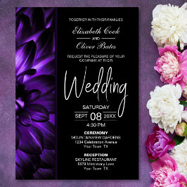 Invitation Moody Purple FlorMariage