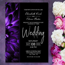 Invitation Moody Purple FlorMariage